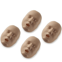 Pele facial para os manequins profissionais de criança Prestan (4 unidades em cor clara)